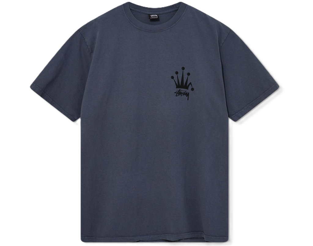 Ao Stussy Regal Crown Pigment Dyed Tee 'Indigo'