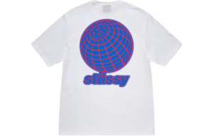 Ao Stussy 8 Ball Grid Tee 'White'