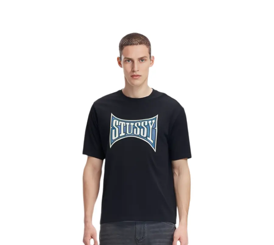 Ao Stussy Champion Pigment Dyed Tee 'Black'