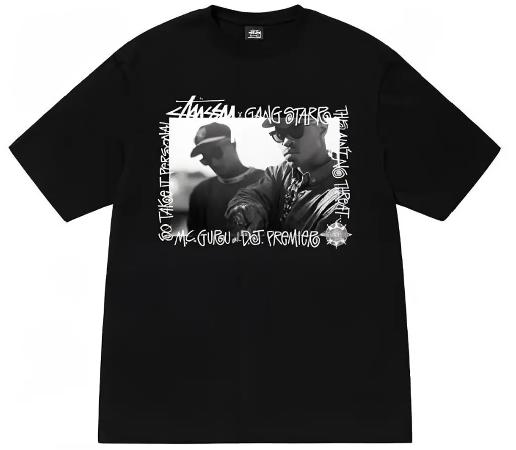 Ao Stussy Gang Starr Take It Personal Tee 'Black'