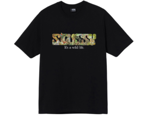 Ao Stussy It's A Wild Life Tee 'Black'