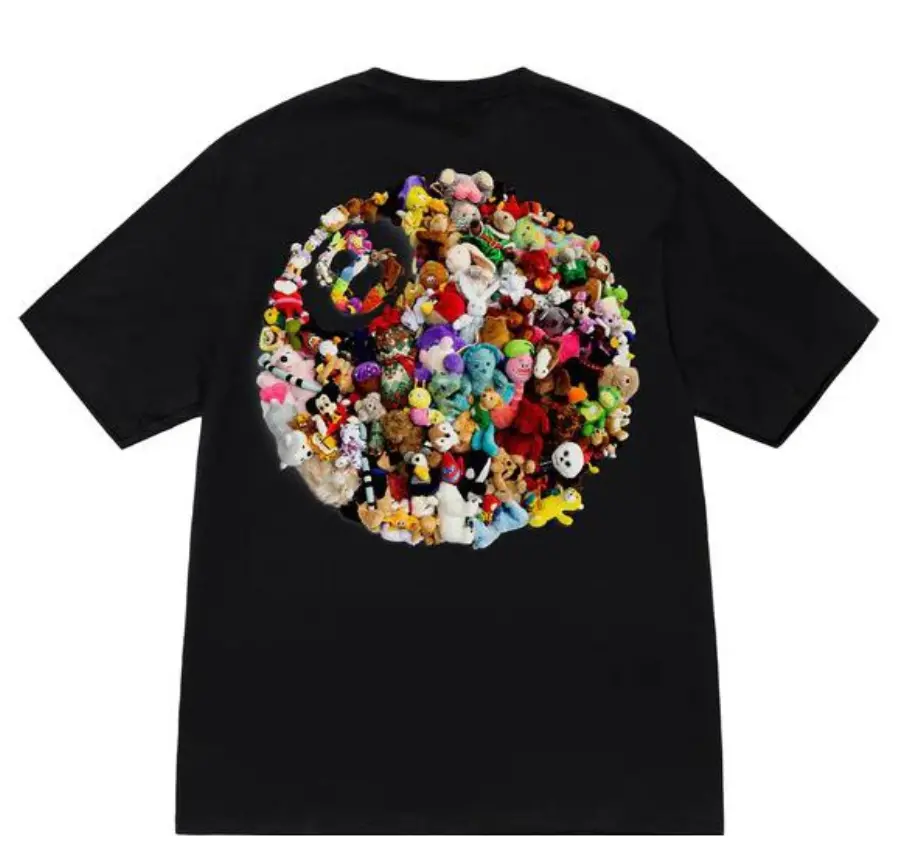 Ao Stussy Plush Tee 'Black'