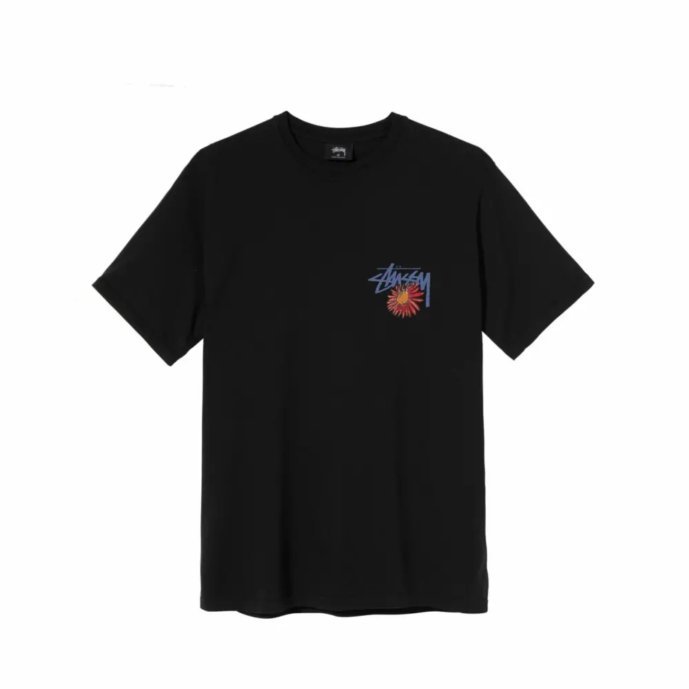 Ao Stussy Smokin Skull Pig Dyed Tee 'Black'