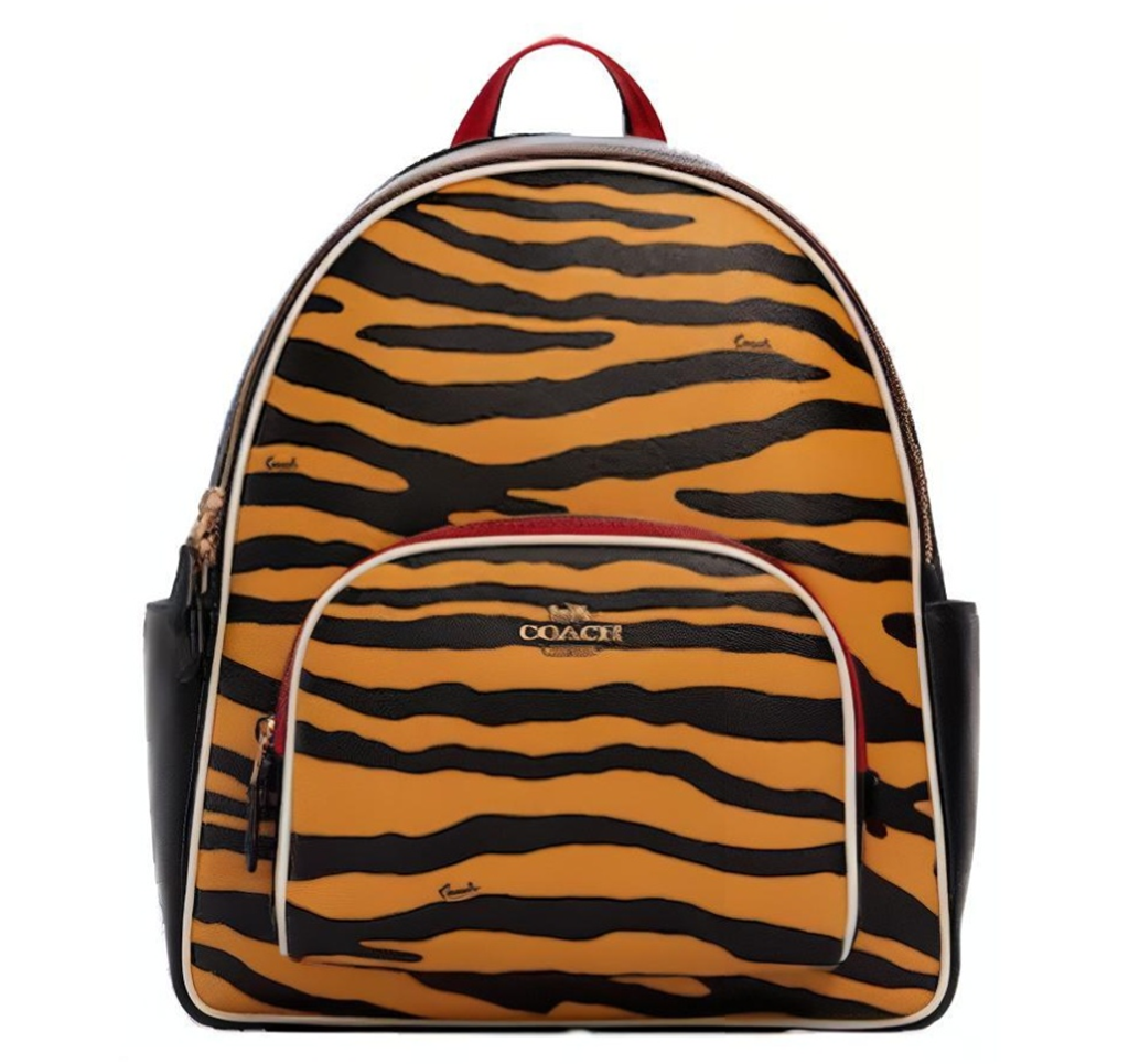 Balo Coach Court Tiger Print 'Honey Black Multi' C6987-IMTKC