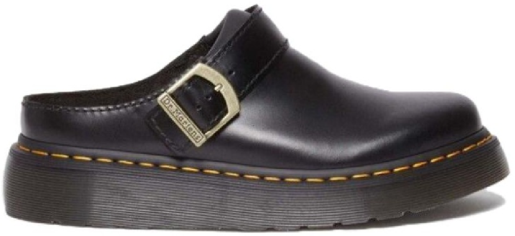 Dep Dr. Martens Laketen Leather Platform Mules 'Black' 31525001