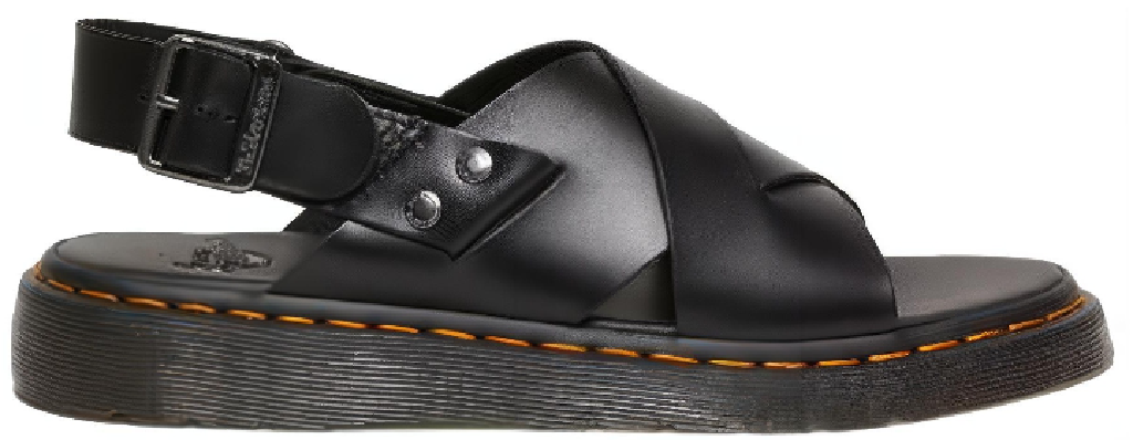 Dep Dr. Martens ZANE Cross Strap Leather 'Black' 30765001