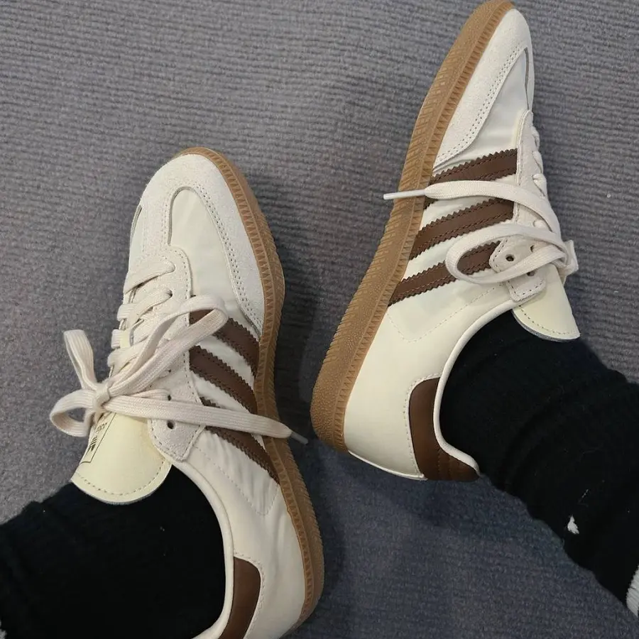 Giay Adidas Samba OG 'Cream White Preloved Brown' ID1447