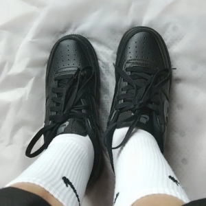 Giay Nike Air Force 1 Low GS Cut Out 'Black Grey' FQ2413-001