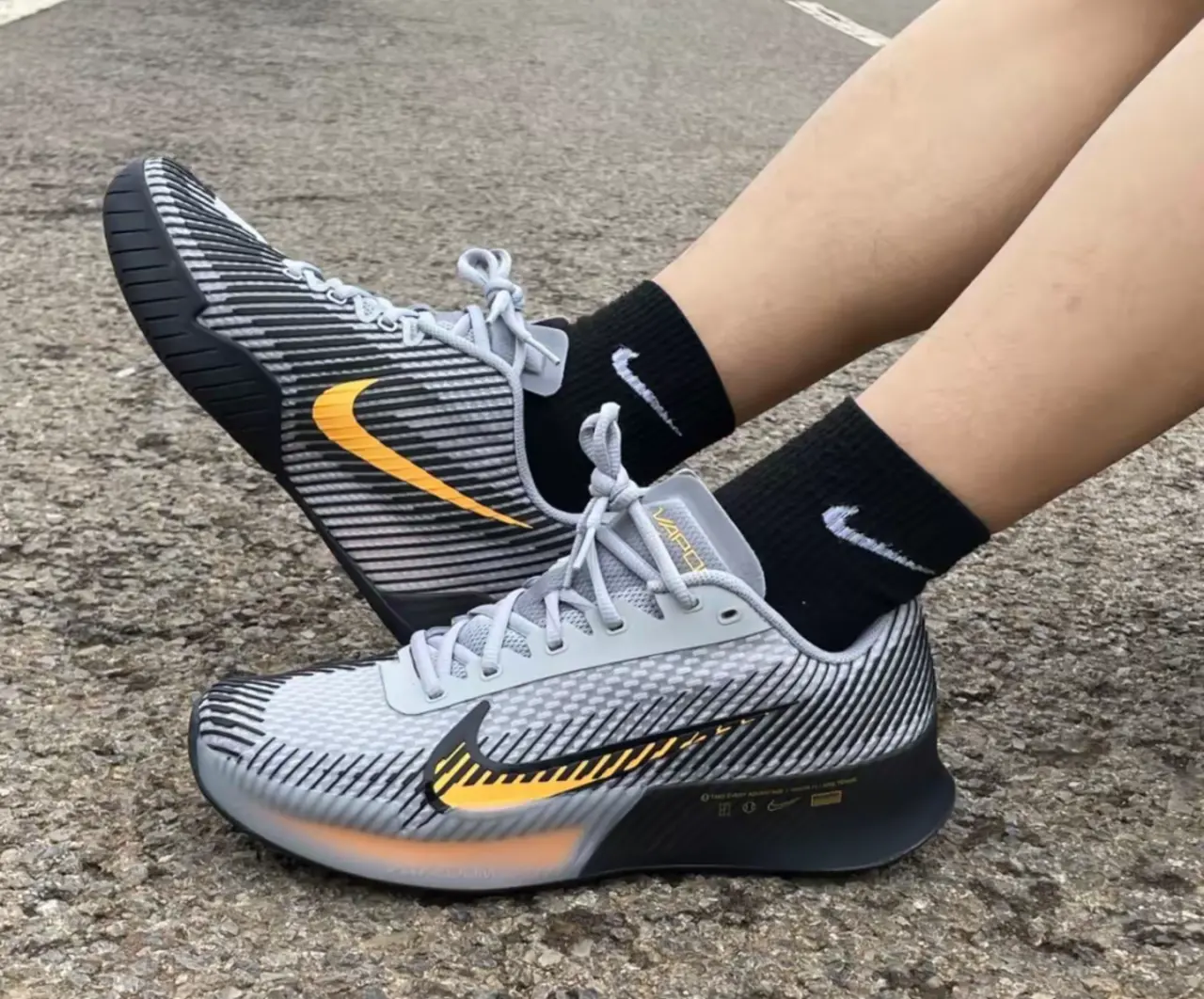 Giay Nike Court Air Zoom Vapor 11 'Wolf Grey' DR6966-004