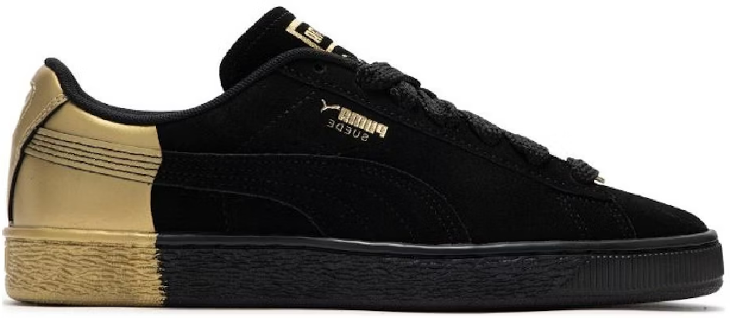 Giay Puma Suede Dance Crew 'Black Gold Metallic' 398306‑01
