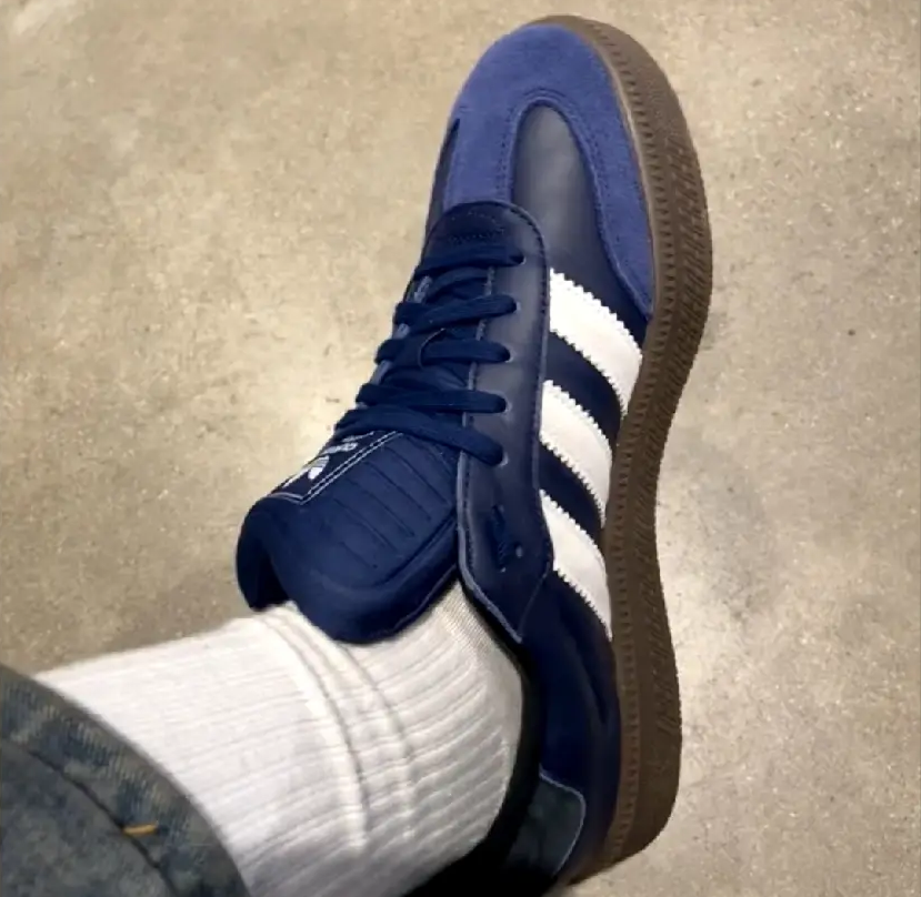 Giay Adidas Samba XLG 'Dark Blue Gum' IE9179