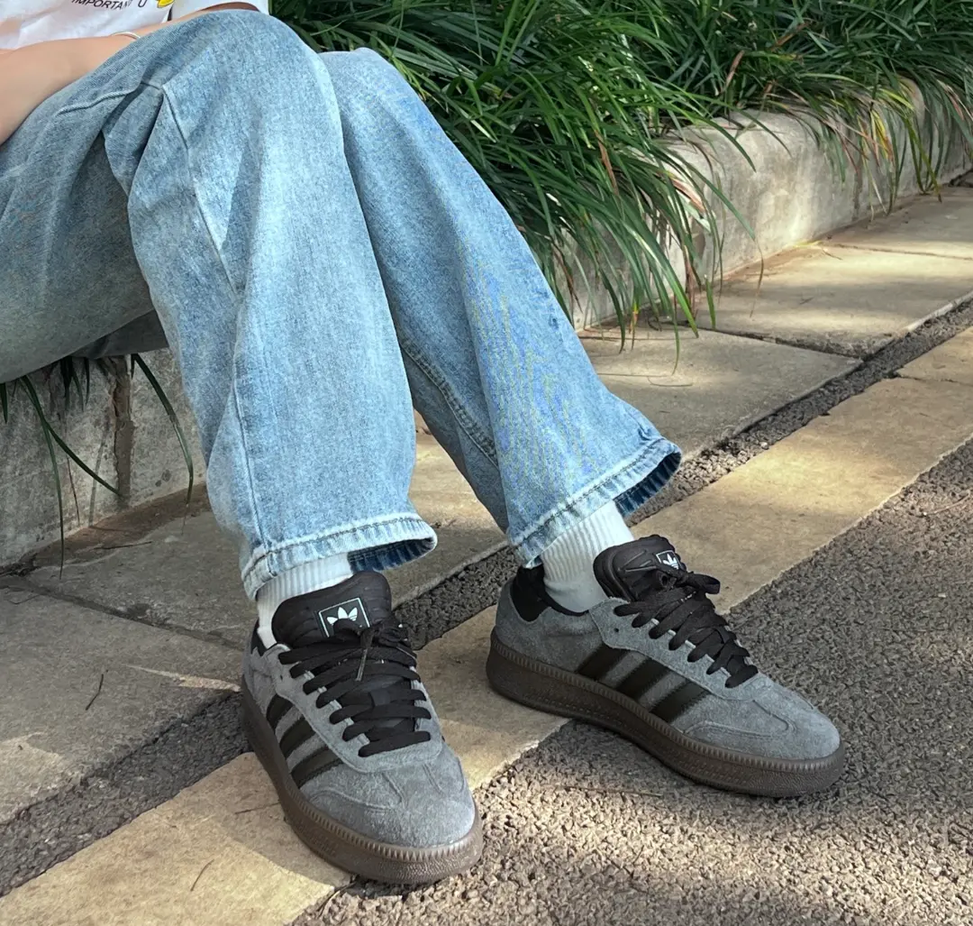 Giay Adidas Samba XLG 'Grey Black Gum' ID3201