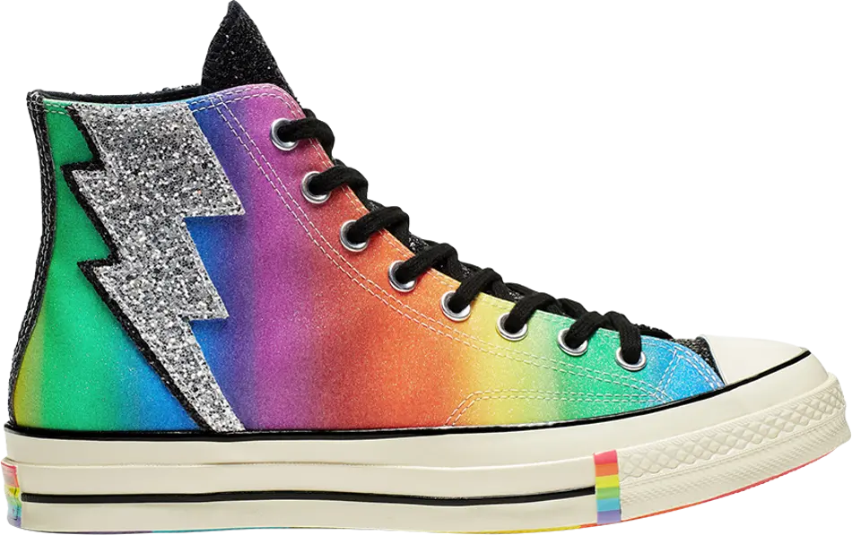 Giay Converse Chuck 70 Hi 'Black Rainbow' 165713C