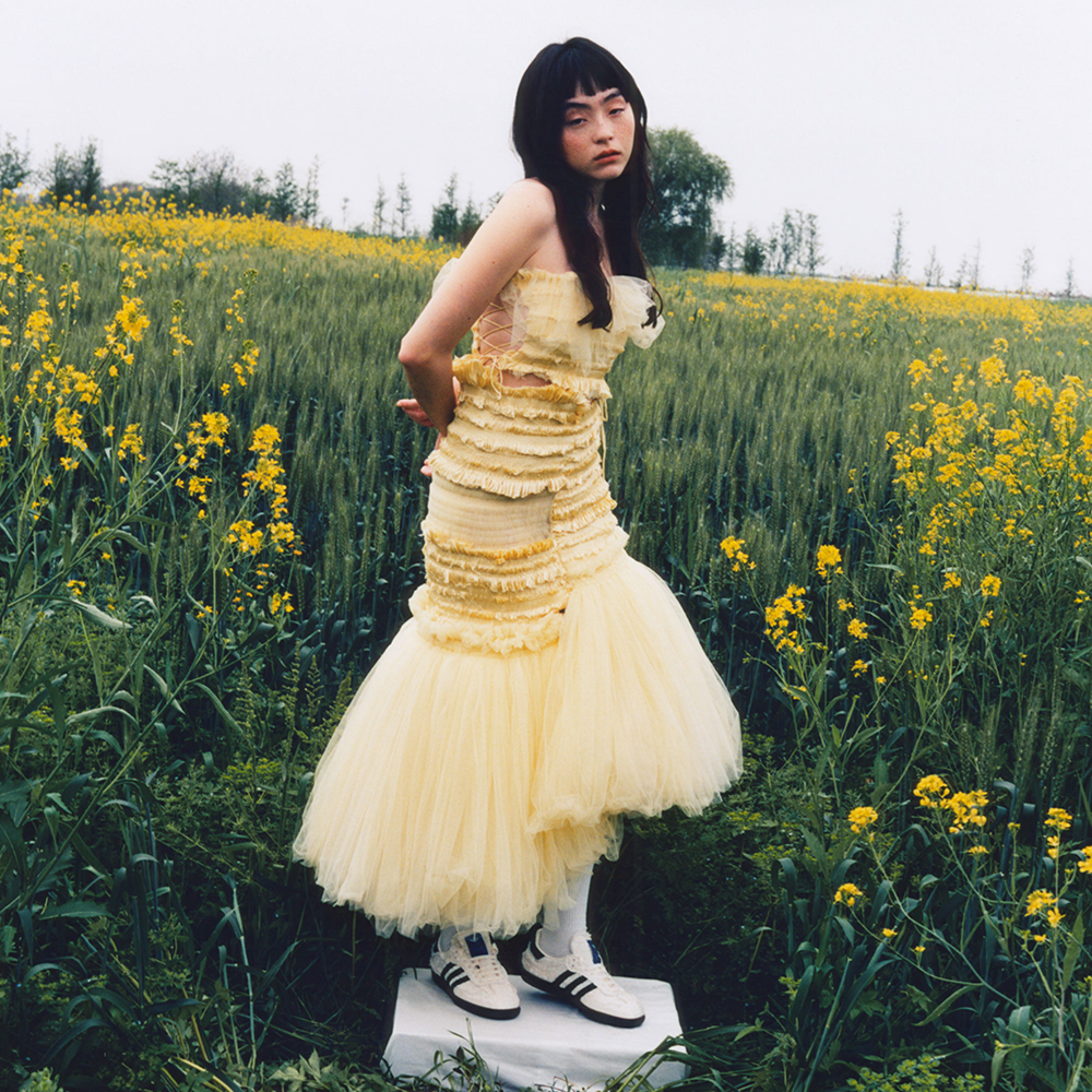 Giay Adidas Samba x Caroline Hu x CLOT 'Reverie Off White' JQ4748