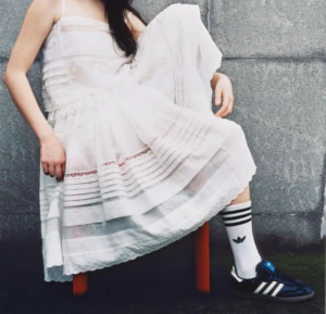 Giay Adidas Samba x Caroline Hu x CLOT 'Black' JQ4749