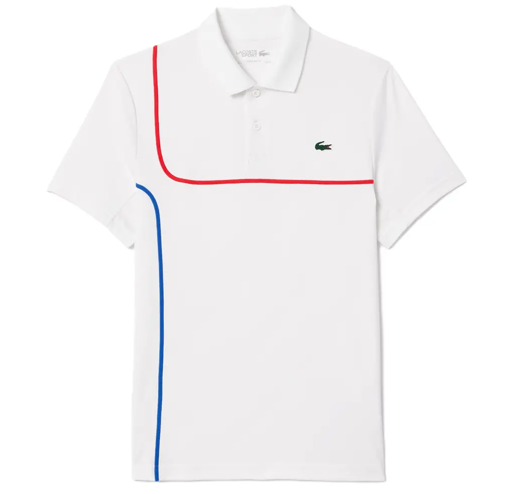 Ao Lacoste Ultra Dry Pique Tennis 'White' DH7362-51-800