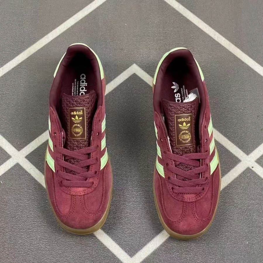 Giay Adidas Gazelle Indoor 'Red Semi Green Spark' IH7487