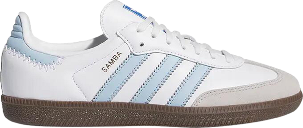 Giay Adidas Samba OG J 'White Clear Sky' JI2009