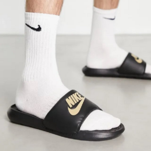 Dep Nike Victori One Slide 'Black Metallic Gold' CN9675-006