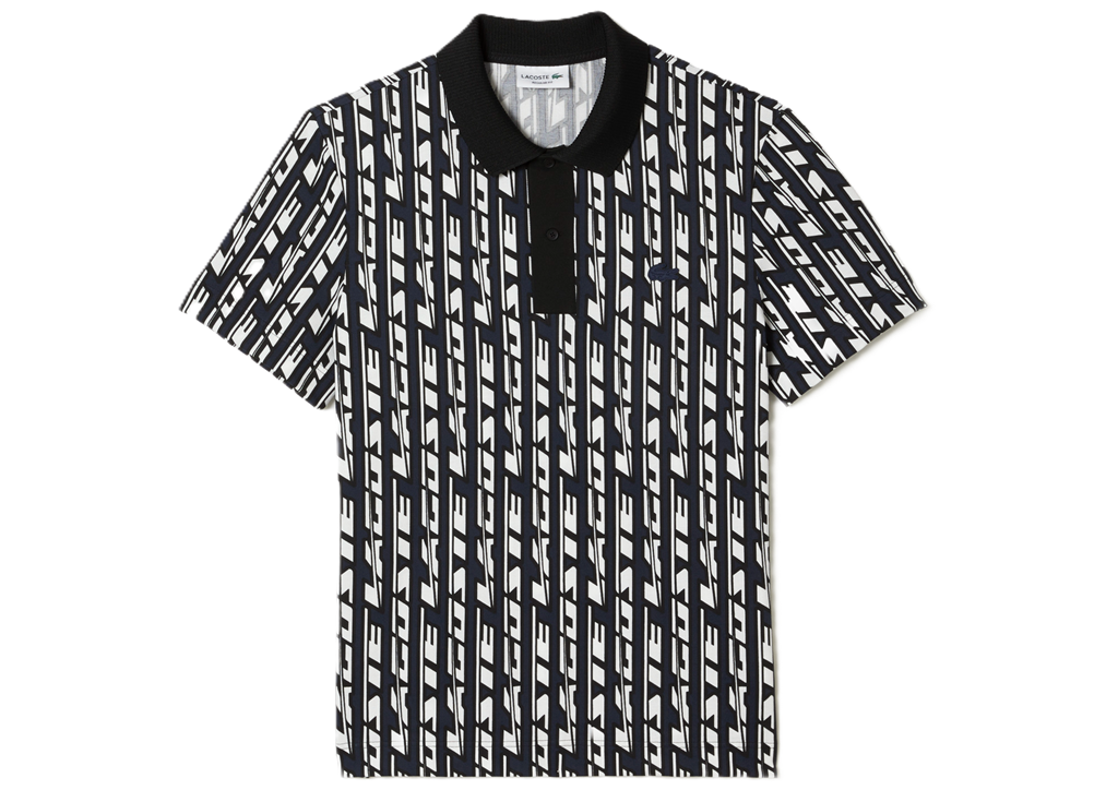Ao Lacoste Two Tone Printed Movement Polo 'Blue White' PH5655-51-ANY