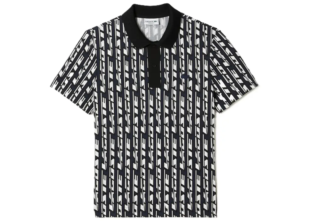Ao Lacoste Two Tone Printed Movement Polo 'Blue White' PH5655-51-ANY