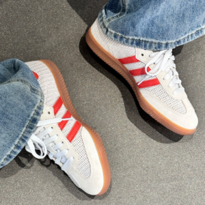 Giay Adidas Samba OG 'Crystal White Preloved Red' IG1380