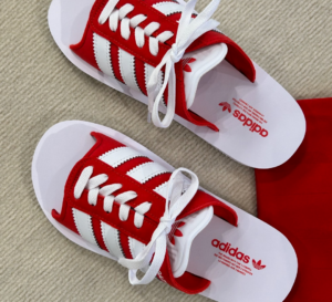 Dep Adidas Gazelle Beach Slides 'Red' JQ7424