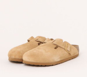 Dep Birkenstock Boston Suede Leather 'Latte Cream' 1027752
