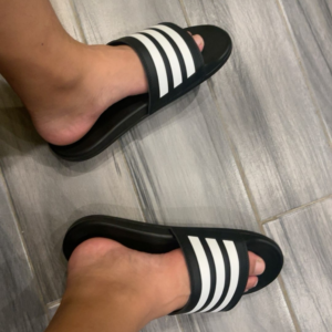 Dep Adidas Adilette Comfort Slide 'Black White' GZ5891