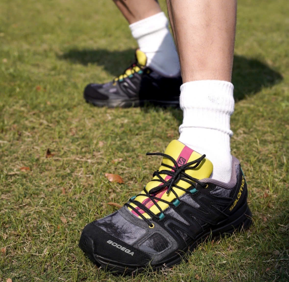 Giay Salomon Bodega x X-Mission 4 Suede 'Black Yellow' 417145