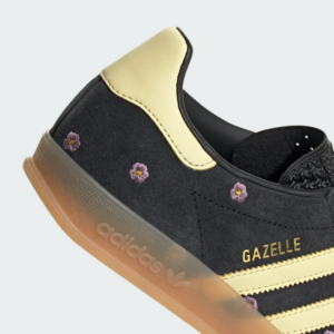 Giay Adidas Gazelle Indoor Floral 'Black Yellow' IF4490