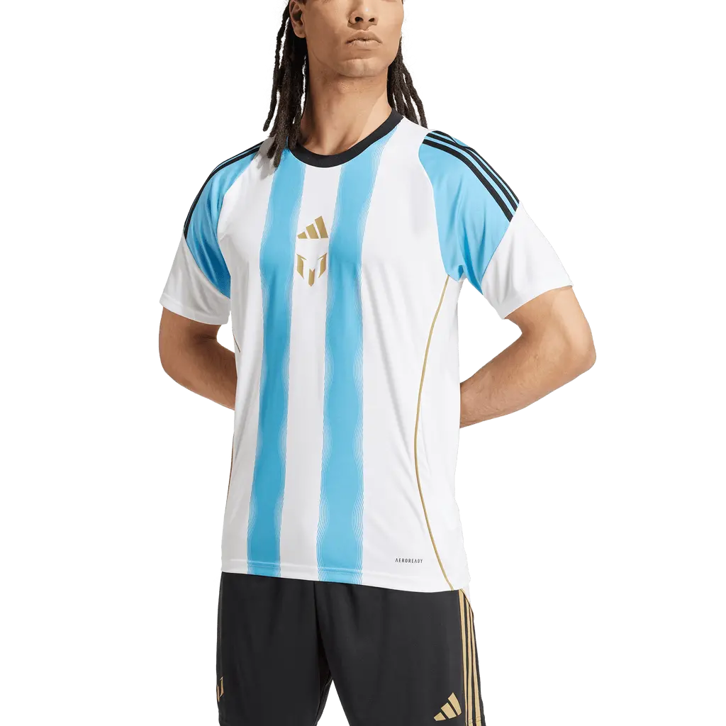 Ao Adidas Messi Training Jersey 'White Blue' IZ2996