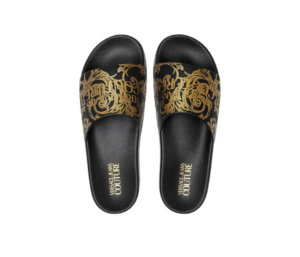 Dep Versace Jeans Couture Slides 'Black Gold' E74YA3SQ4-EZS365-EG89