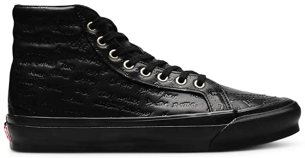 Giay Vans OG Sk8-Hi LX x Raised by Wolves 'Black' VN0A4BVB00V