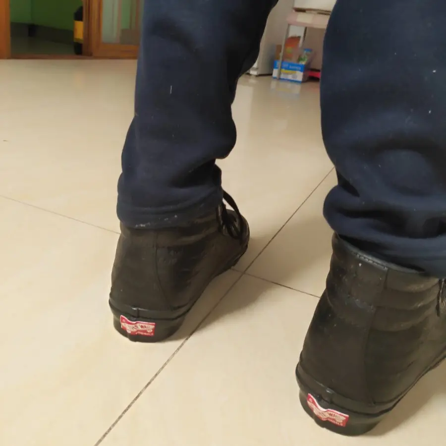 Giay Vans OG Sk8-Hi LX x Raised by Wolves 'Black' VN0A4BVB00V