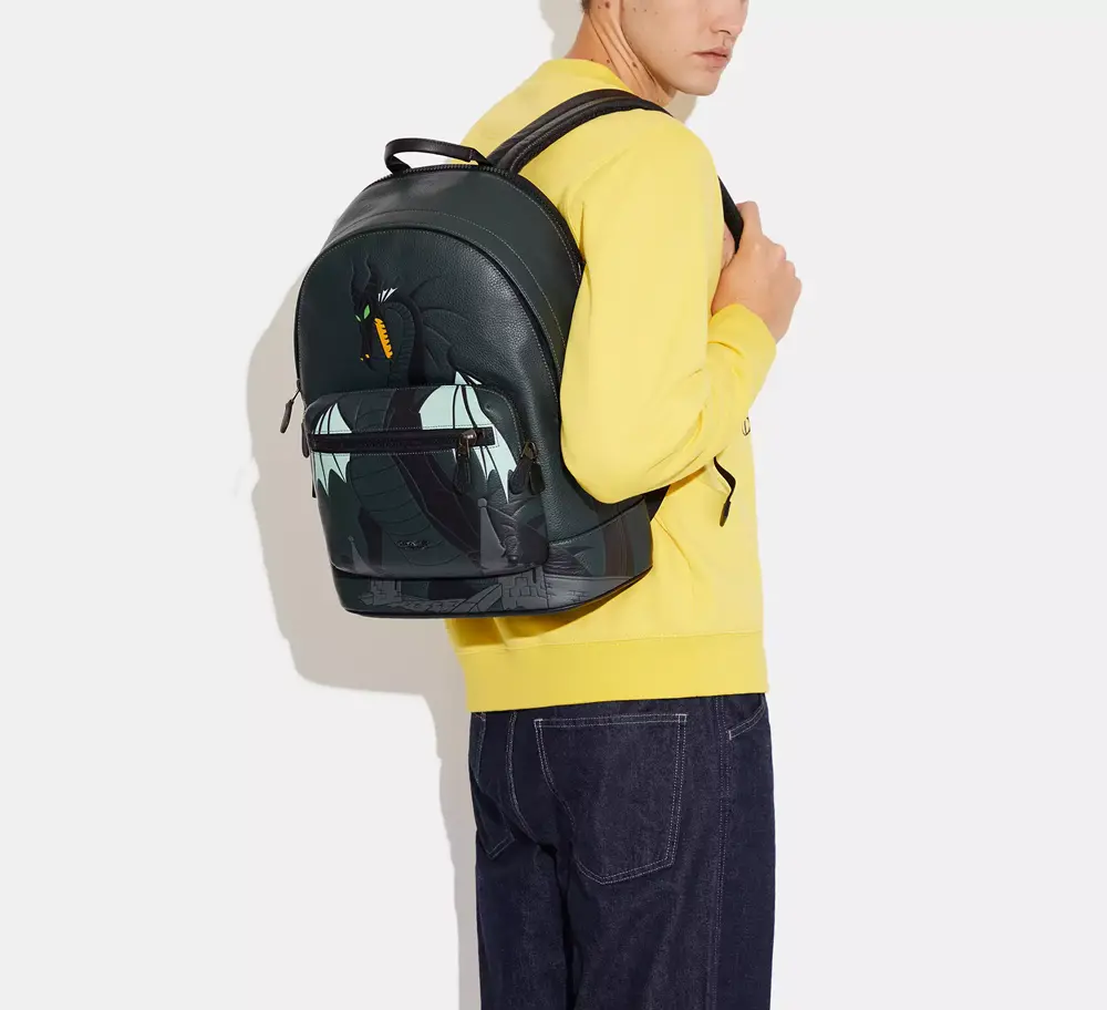 Balo Coach West Backpack x Disney 'Maleficent Dragon Motif' CC043-QBUP1