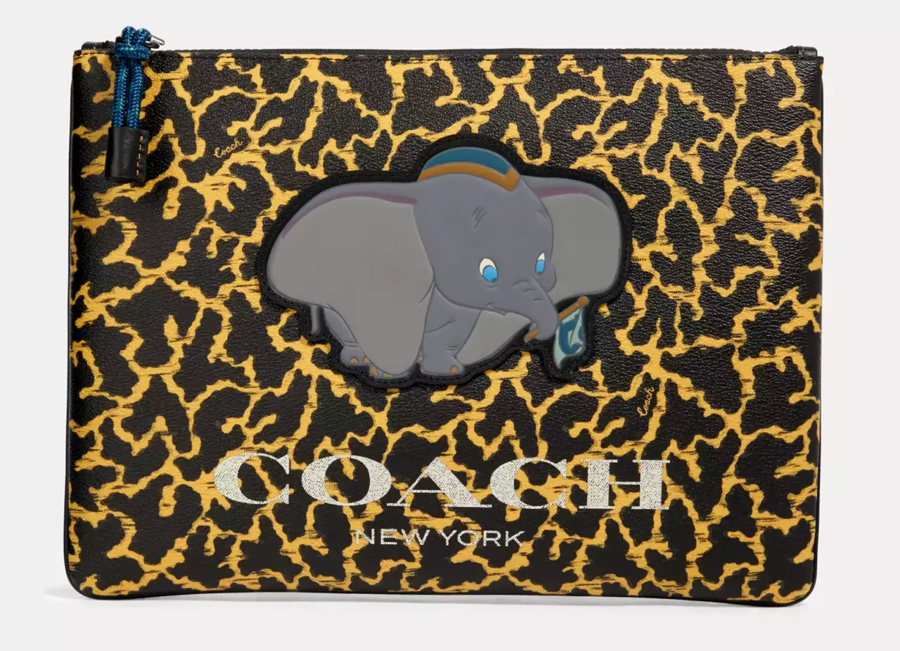 Tui Coach Large Wavy Print Pouch x Disney 'Dumbo' 91218-QBYEO