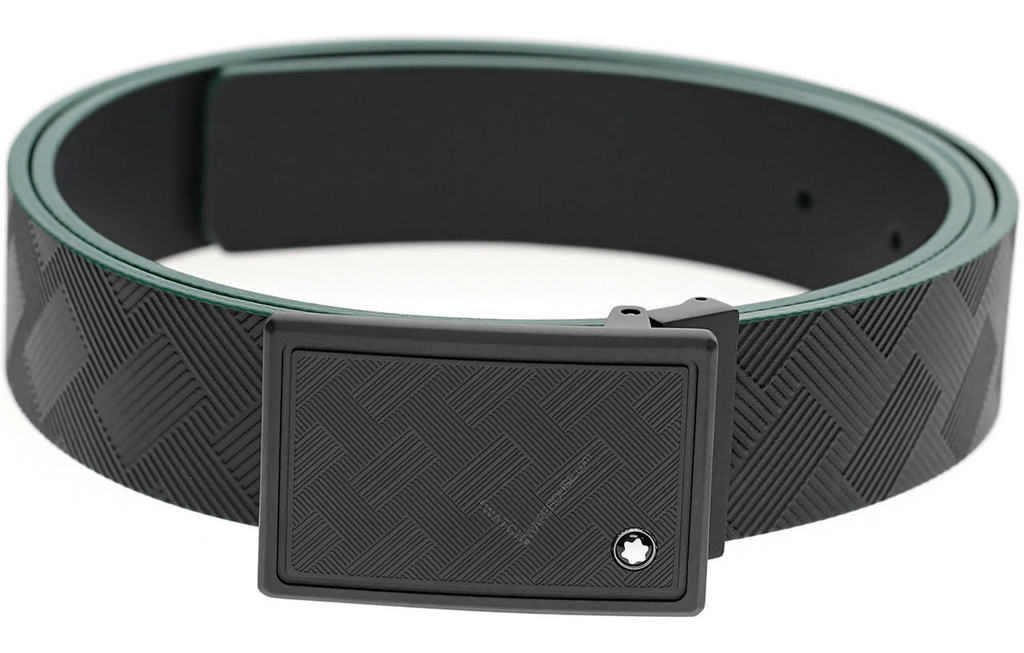 That Lung Montblanc Rectangular Buckle 'Green Black' 129993