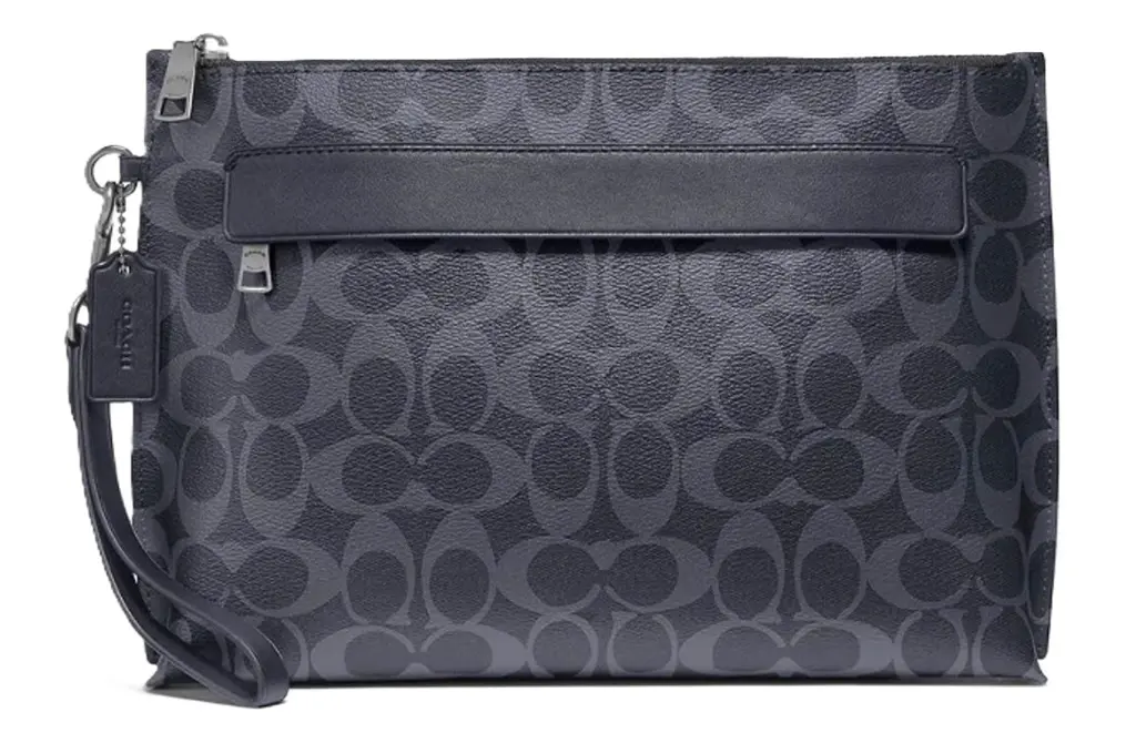 Tui Coach Carryall Pouch In Signature Canvas 'Denim' F29508-QBDEN