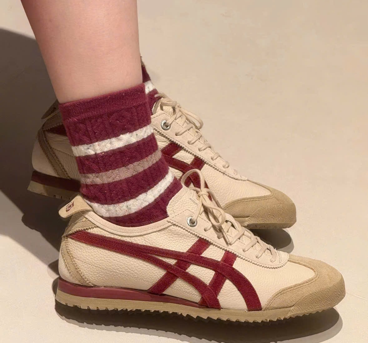 Giay Onitsuka Tiger Mexico 66 SD 'Beige Beet' 1183C015-202