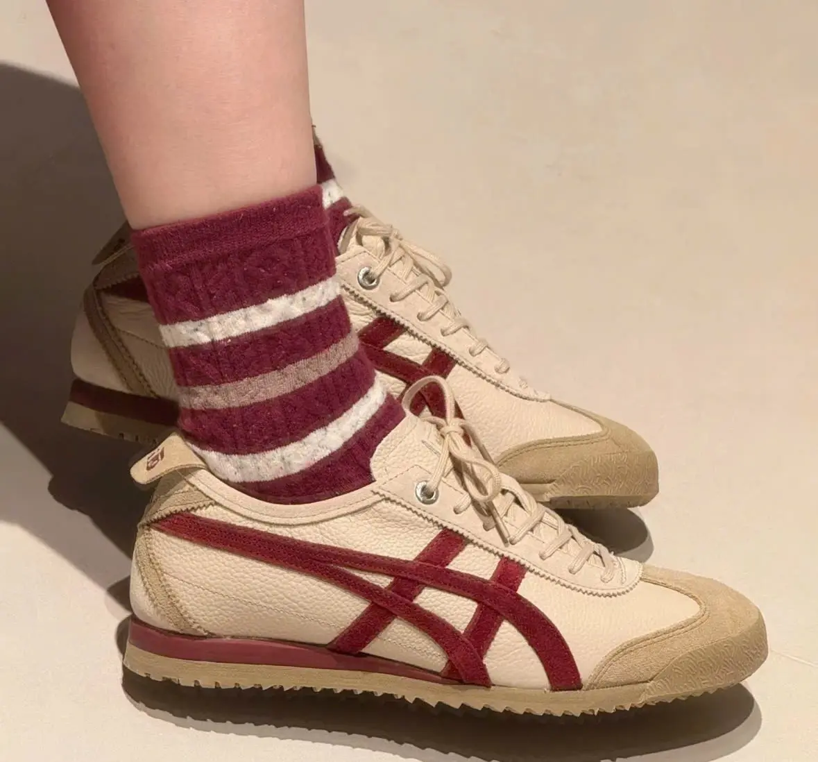 Giay Onitsuka Tiger Mexico 66 SD 'Beige Beet' 1183C015-202