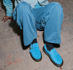 Giay Dr.Martens Jorge Made in England Suede 'Blue' 31361416