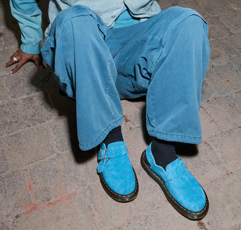 Giay Dr.Martens Jorge Made in England Suede 'Blue' 31361416