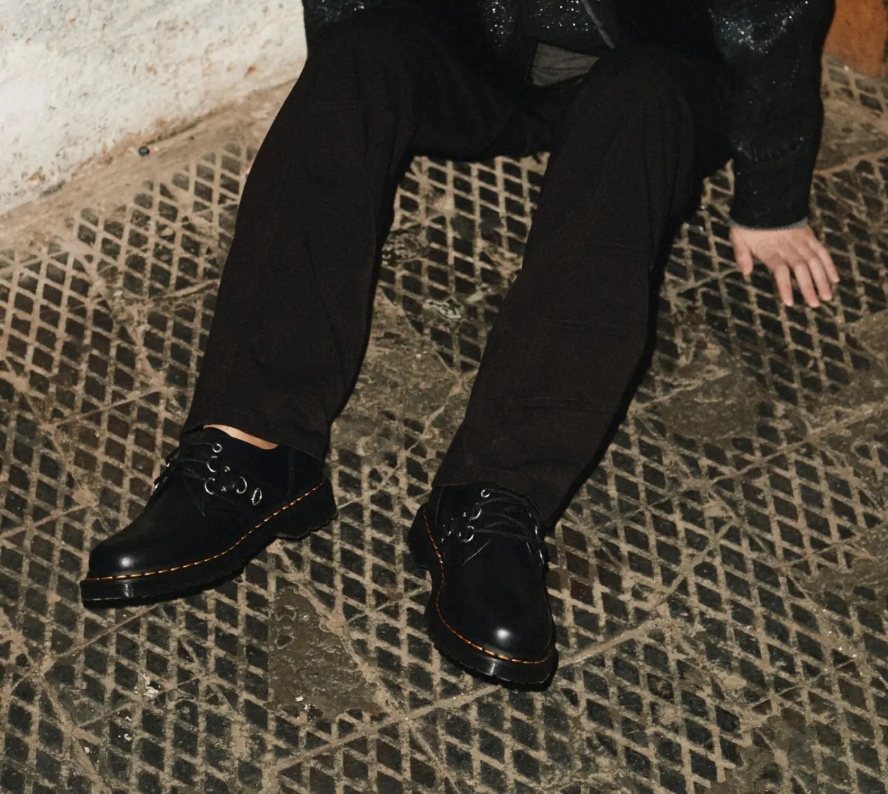 Giay Dr.Martens 1461 Hardware Polished Smooth 'Black' 31595001