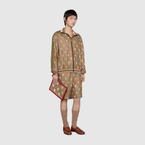 Tui Gucci Pouch In Mini GG Canvas x Doraemon 'Brown' 647804-2TJAG-8580