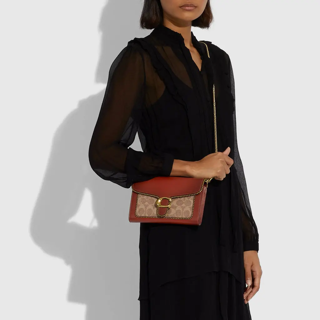 Tui Coach Tabby Chain Clutch 'Red Brown' 6909-B4NQ4