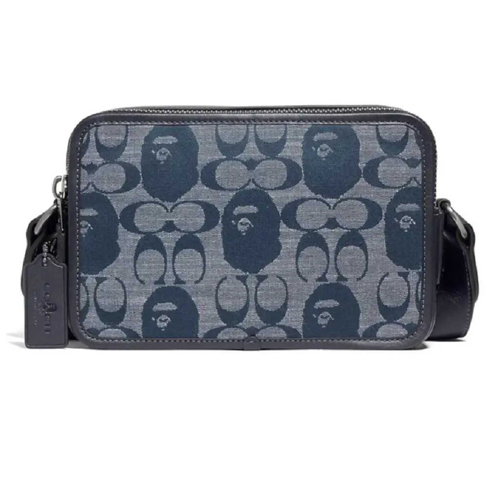 Tui Coach Box Crossbody x Bape 'Chambray' C5827-V5CMB