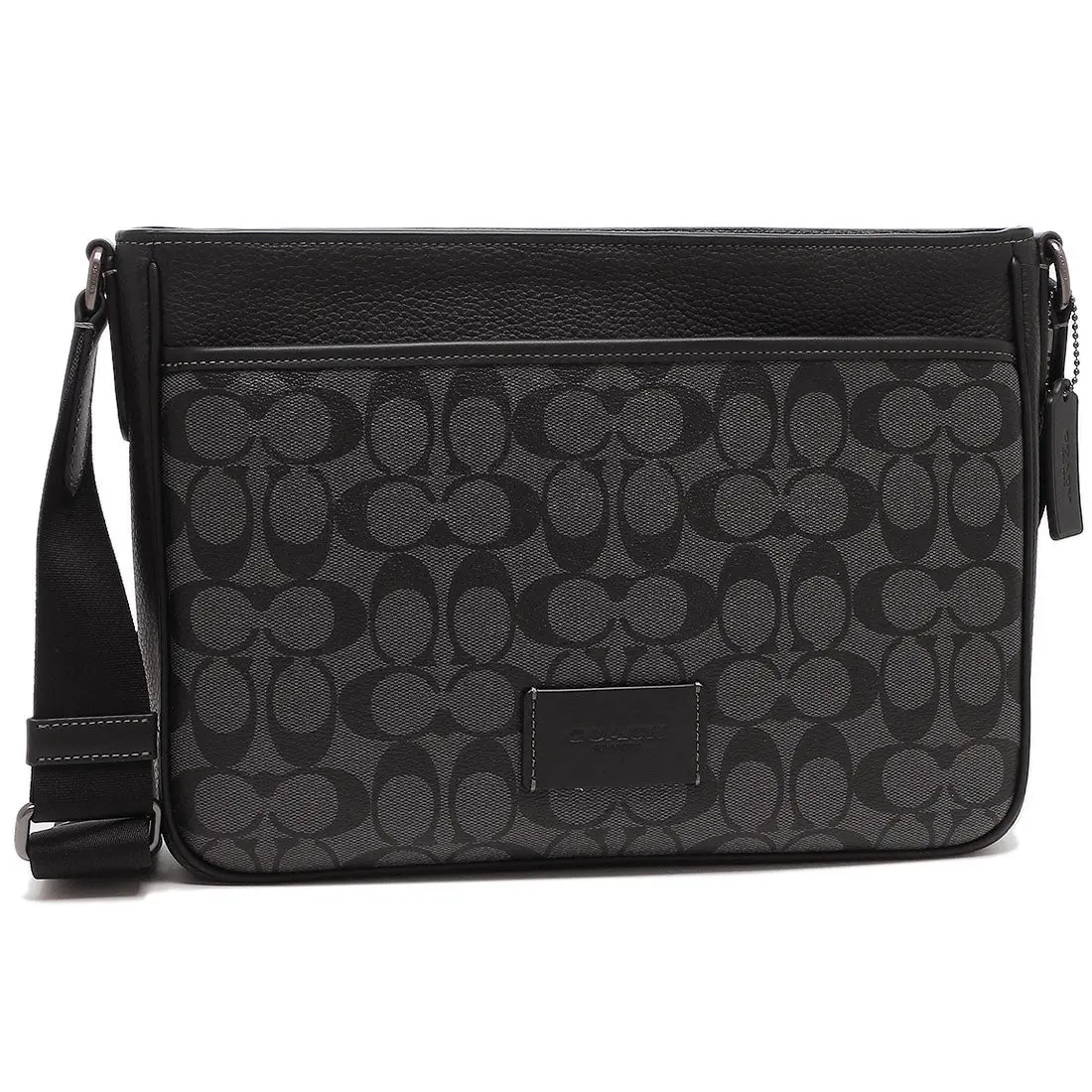 Tui Coach Shoulder Bag 'Black Grey' CH078-QBMI5