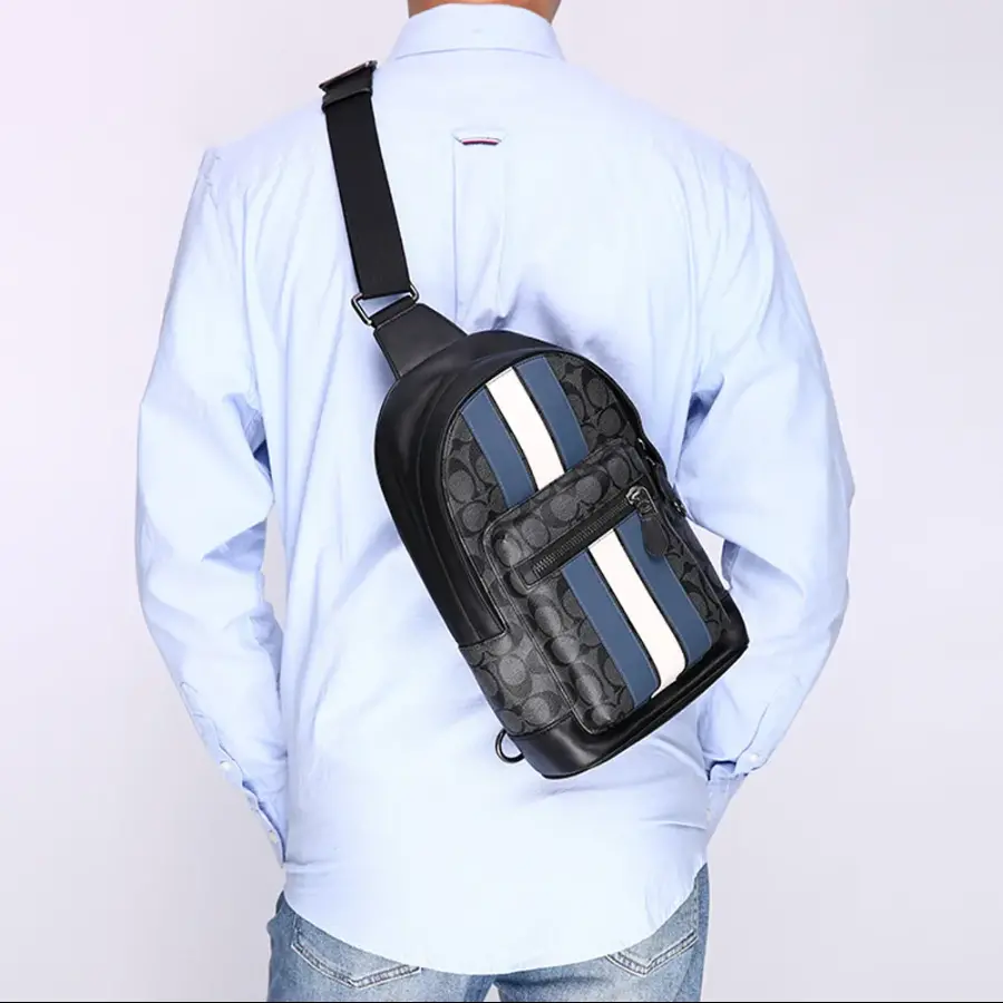 Tui Coach West 20 Shoulder Bag 'Blue White' F2999-QBOH0