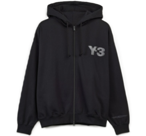Ao Adidas Y-3 Logo Zip Hoodie 'Black' JE9278